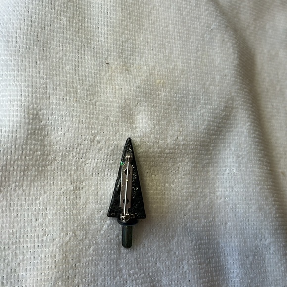 Handmade Dichroic Glass Tree Shaped Pin/Brooch by Geddes Studio - Picture 4 of 4